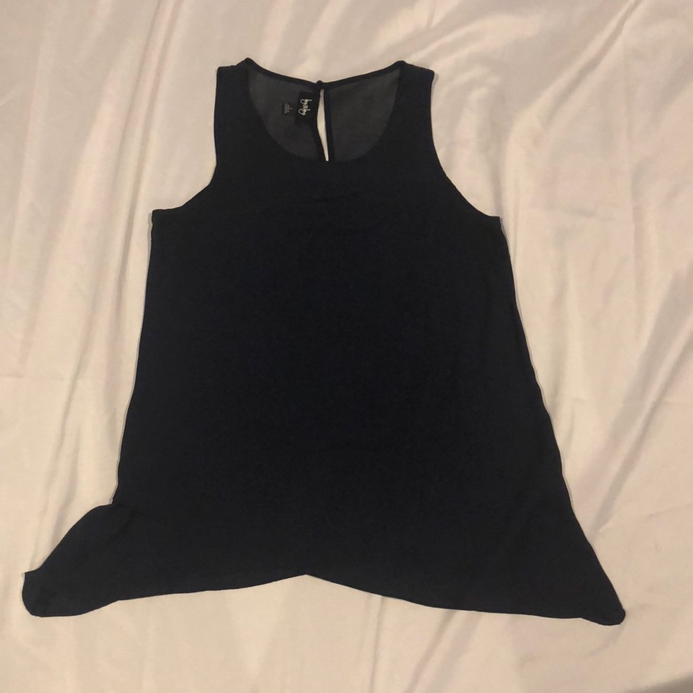 Dark blue top